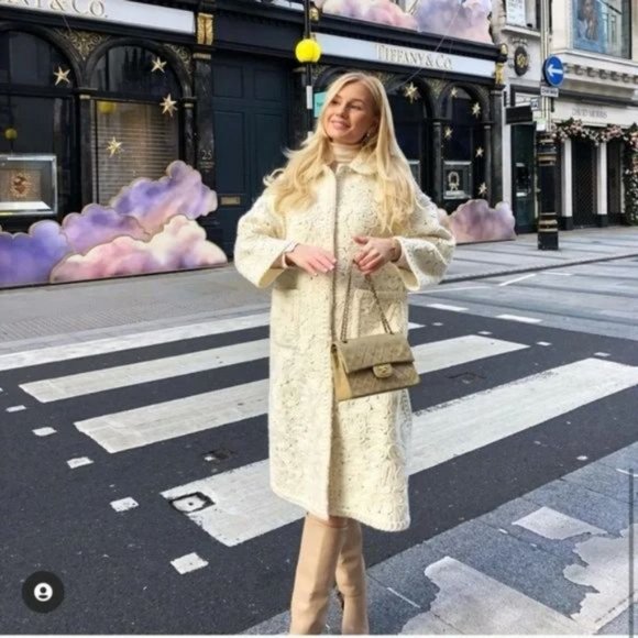 RARE ZARA STRUCTURED WOOL BLEND KNIT COAT - Picture 13 of 16